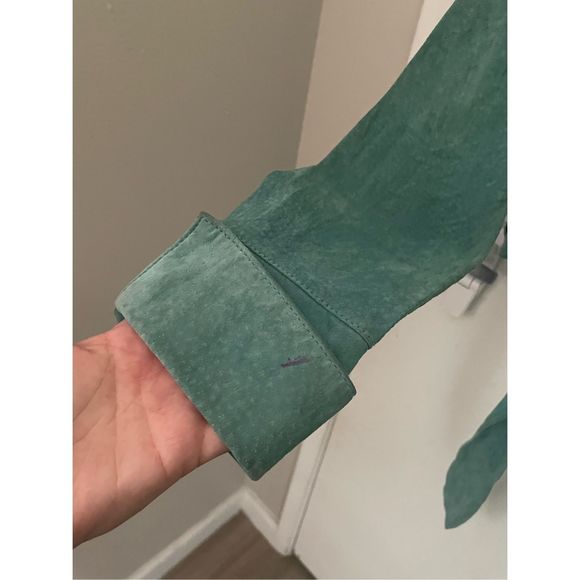 Vintage Leather wrap jacket - Picture 5 of 9